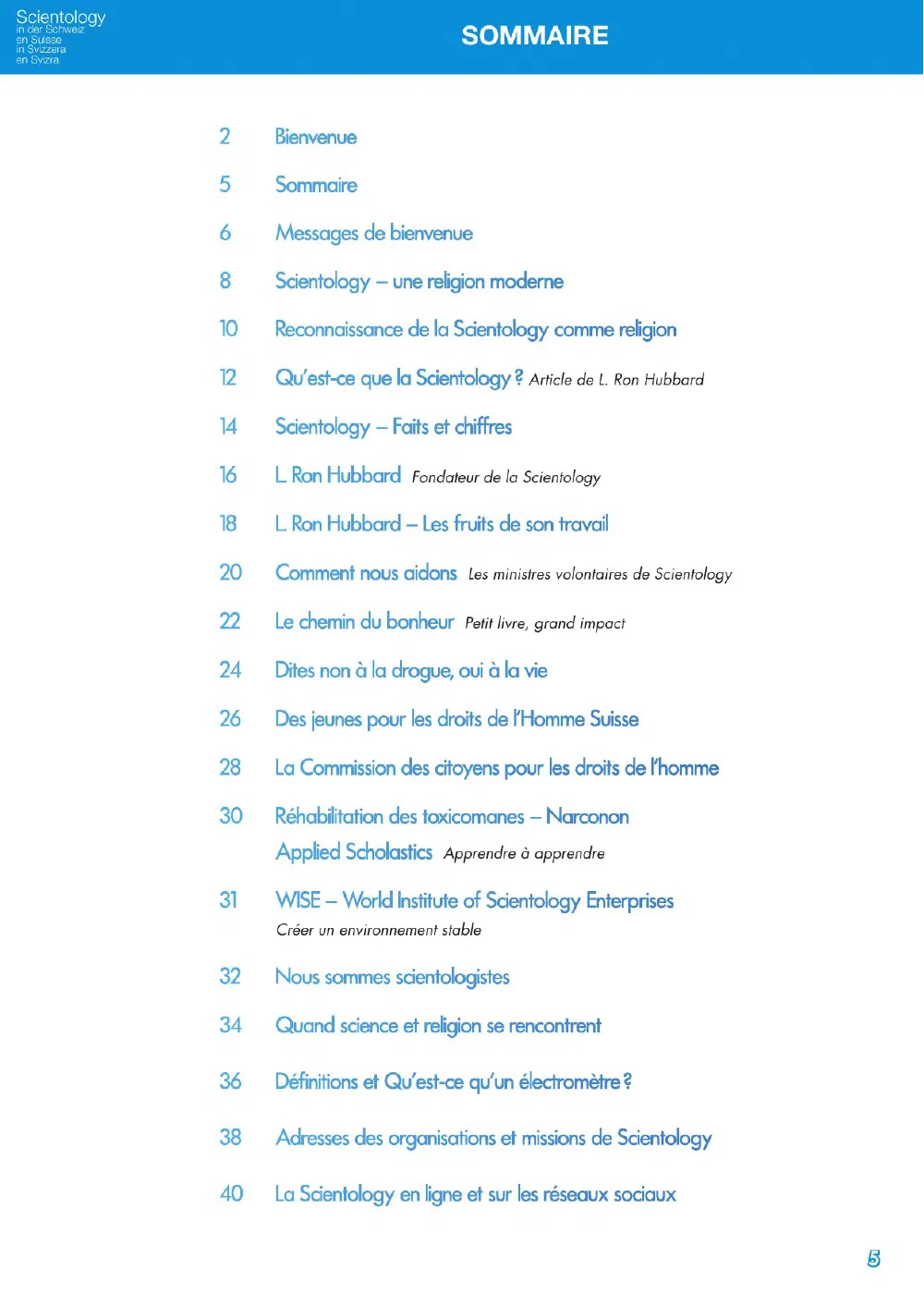 Opuscolo, pagina 5